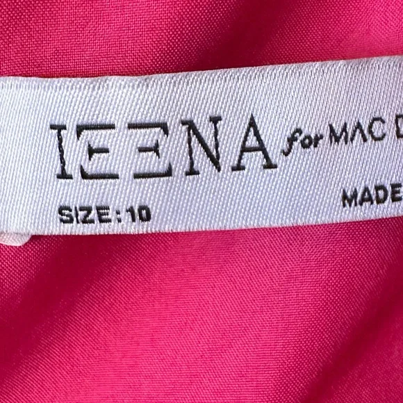 IEENA FOR MAC DUGGAL
Pink V Neck Fit & Flare Mini Dress -10 - Picture 11 of 14